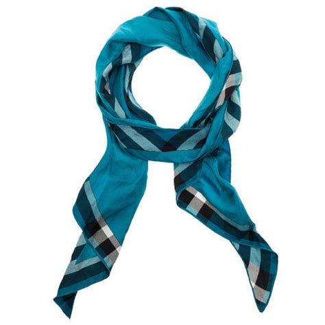 etole burberry soie|Stole Burberry Blue in Silk .